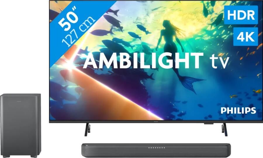 Philips Ambilight 50" PUS8000 4K (2025) + TAB5309