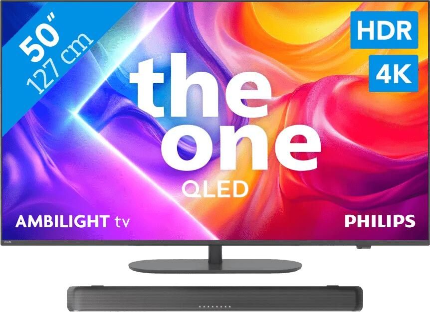 Philips Ambilight 50'' PUS9000 QLED 4K (2025) + TAB5109
