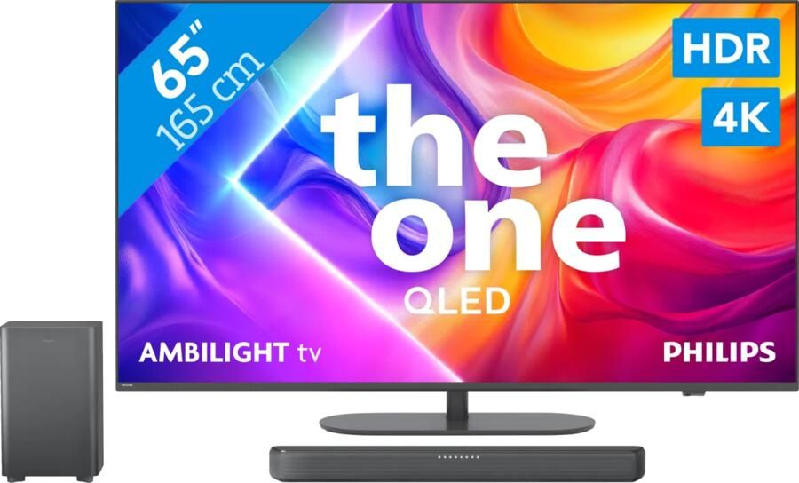 Philips Ambilight 65'' PUS9000 QLED 4K (2025) + TAB5309