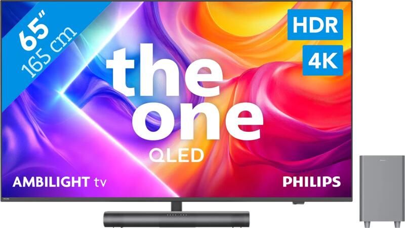 Philips Ambilight 65'' PUS9000 QLED 4K (2025) + TAB6100