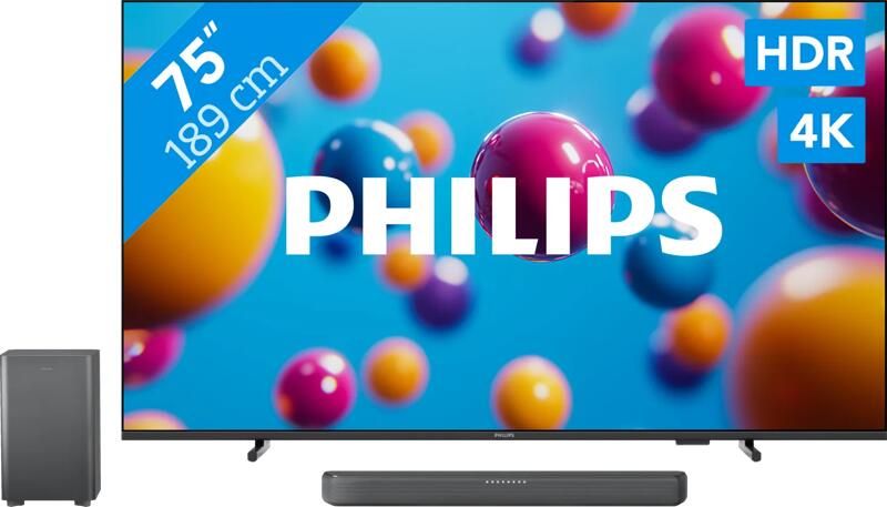 Philips Ambilight 75'' PUS7000 4K (2025) + TAB5309
