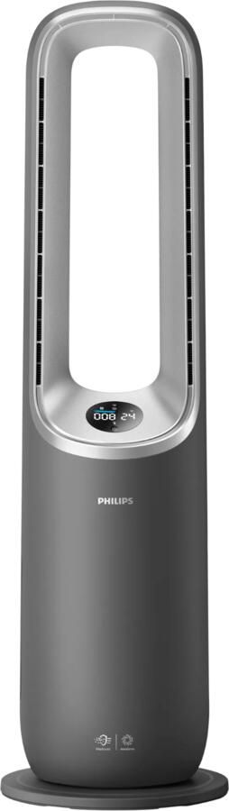 Philips 8000 Series Air Performer AMF870 15 3-in-1 Luchtreiniger Ventilator & Verwarming HEPA Filter 270 m³ u Donkergrijs App Connected