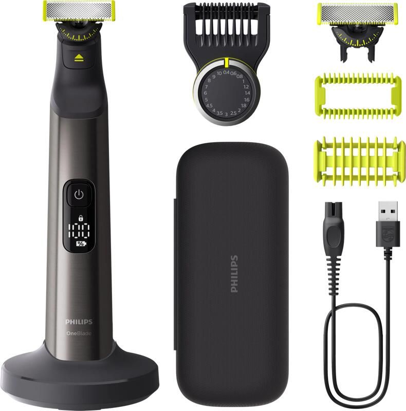 Philips OneBlade Pro 360 Face + Body – Zilver Trimmer scheerapparaat en styler in 1 Inclusief luxe reisetui QP6652 30