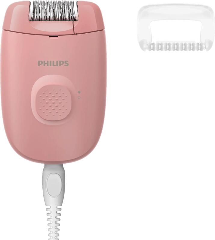 Philips Epilator Series 2000 met massagekapje – langdurig haarvrij – soft blossom – Met snoer – BRE227 00