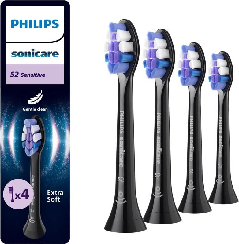 Philips Sonicare Optimal Sensitive HX6054 88 Zwart (4 stuks)