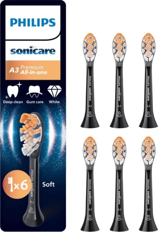 Philips Sonicare Premium All-in-One Zwart (6 stuks)