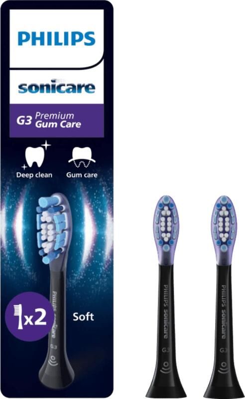 Philips Sonicare Premium Gum Care HX9052 88 Zwart (2 stuks)
