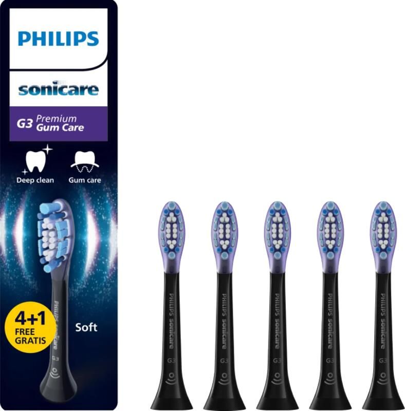 Philips Sonicare Premium Gum Care HX9055 88 Zwart (5 stuks)