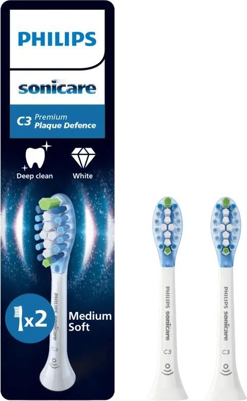 Philips Sonicare Premium Plaque Defense HX9042 87 Wit (2 stuks)