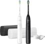 Philips Sonicare 5300 Series Elektrische Tandenborstels Wit & Zwart Duopack- 2 reisetuis Wittere tanden HX7109 01 - Thumbnail 1