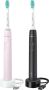 Philips Sonicare Series 3100 HX3675 15 Elektrische tandenborstel Zwart & Roze Duopack - Thumbnail 1