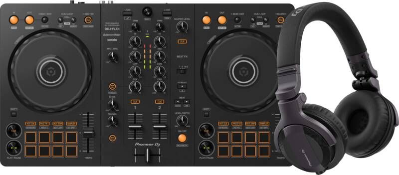 Pioneer DJ DDJ-FLX4 + DJ HDJ-CUE1