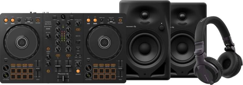 Pioneer DJ DDJ-FLX4 + DJ HDJ-CUE1 + DJ DM-40