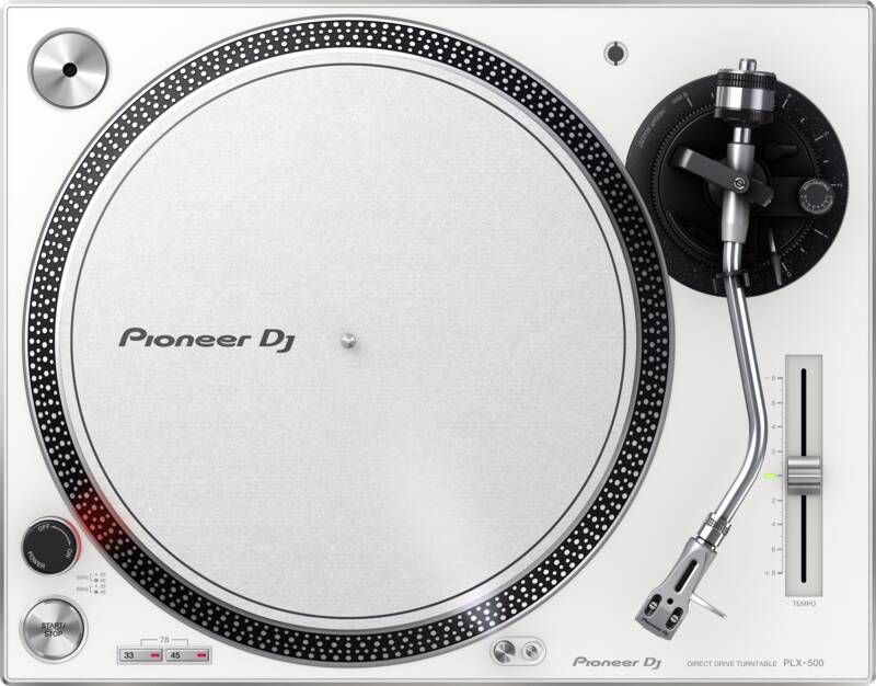 Pioneer DJ Direct Drive Turntable PLX-500-W | Hifi componenten | Beeld&Geluid Audio | PLX-500-W
