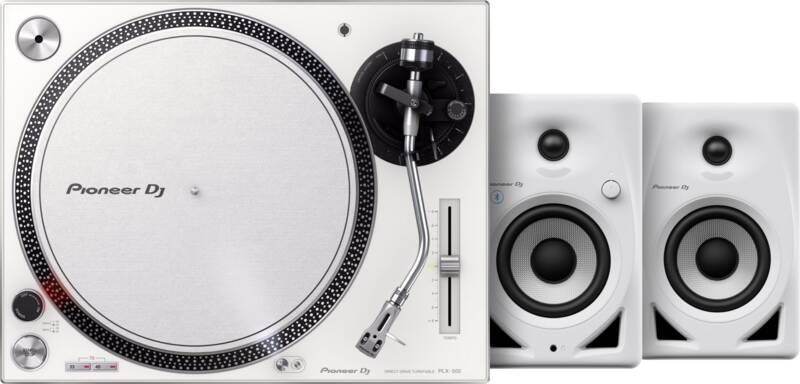 Pioneer DJ PLX-500 Wit + DJ DM-40D-BT Wit