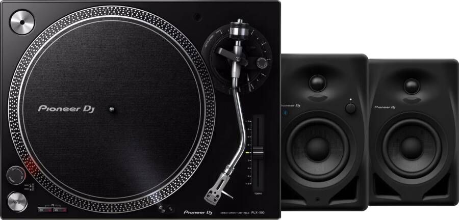 Pioneer DJ PLX 500 Zwart + DJ DM-40D-BT Zwart