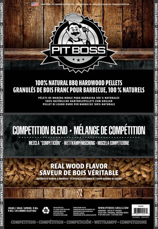 PITBOSS Pit Boss Hardhout Pellets 9 kg Competition Mix