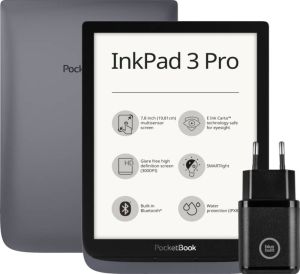 PocketBook Inkpad 3 Pro Zwart + BlueBuilt Oplader