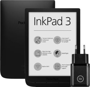 PocketBook Inkpad 3 Zwart + BlueBuilt Oplader