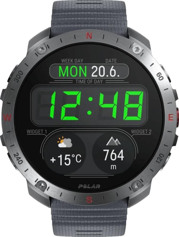 Polar Grit X 2 Pro Zilver