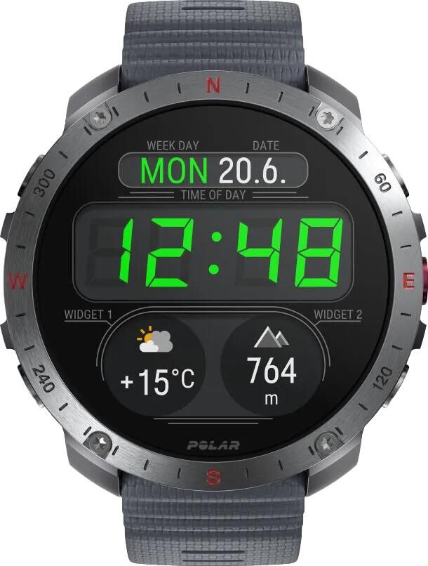 Polar Grit X 2 Pro Zilver