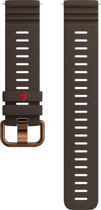 Polar Siliconen Bandje Bruin 22mm