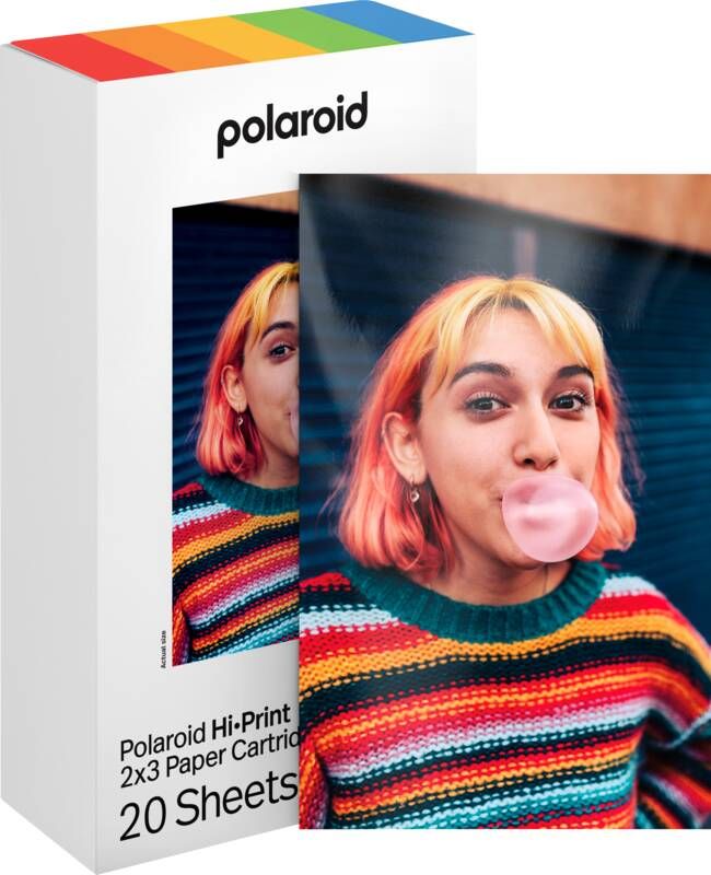 Polaroid Hi-print 2x3 Cardridge 20 Sheets | Papier | 9120096776496