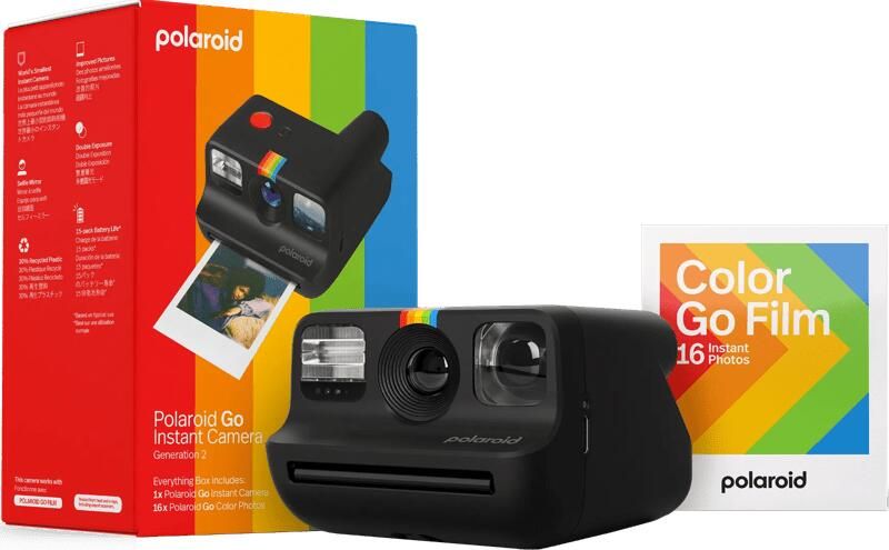 Polaroid Go Gen 2 Everything Box Zwart | Instant camera's | 9120096775550