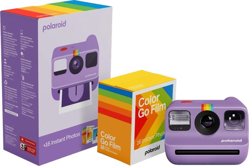 Polaroid Go 2 Paars + Color Film (16 stuks)