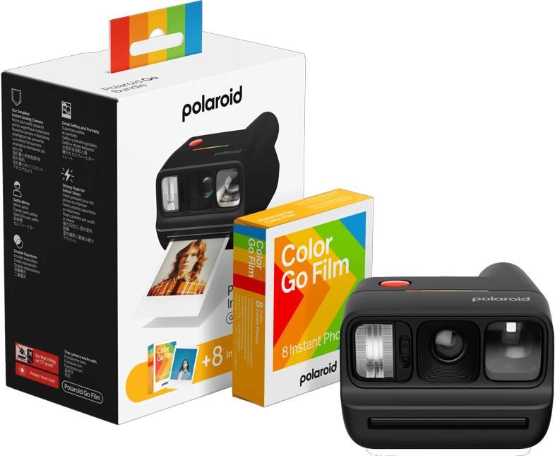 Polaroid Go Gen 3 Zwart + Color Film (8 stuks)