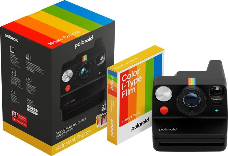 Polaroid Now+ Gen 3 Black + Colour Film Bundle (8 Photos) | Instant camera's | 9120134283146