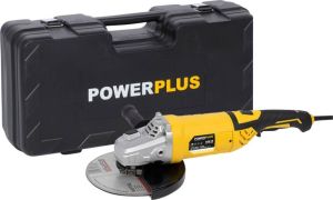 Powerplus POWX0618 Elektrische haakse slijper 2500W 230mm schijfdiameter Draaibare handgreep 3m kabel Incl. accessoires Excl. Slijpschijf 230mm