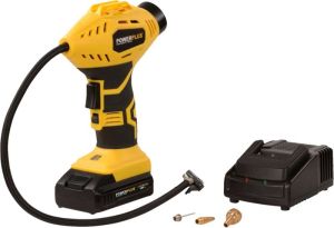 Powerplus POWX1700 Accu Compressor Luchtcompressor 18V 8 bar Incl. 1 x 1 5Ah Accu lader koffer en accessoires