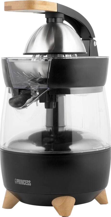 Princess Elektrische Citruspers Pure 201862 – Luxueus eigen design – 300 W – Zwart Bamboe