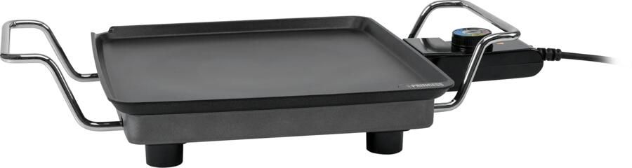 Princess 102210 Mini Table Chef Bakplaat Grillplaat Gourmetplaat 28x28 cm regelbare thermostaat 1900 Watt