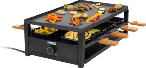 Princess 162655 Black Steel Raclette Speciaal Parkeerdek Voor Pannetjes Inclusief 8 Spatels