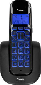 Profoon Dect Telefoon Met Grote Toetsen 1 Handset Pdx-2808 Zwart
