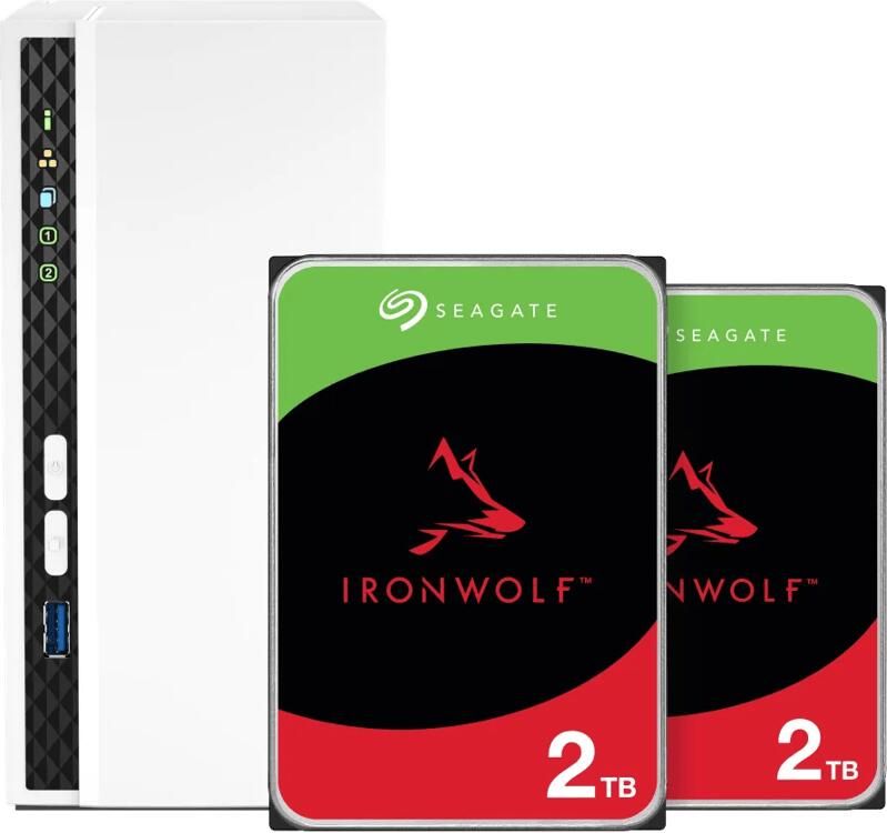 QNAP TS-233 + Seagate Ironwolf 2TB Duo Pack