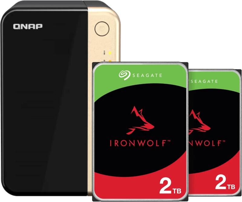QNAP TS-264-8G + Seagate Ironwolf 2TB Duo Pack