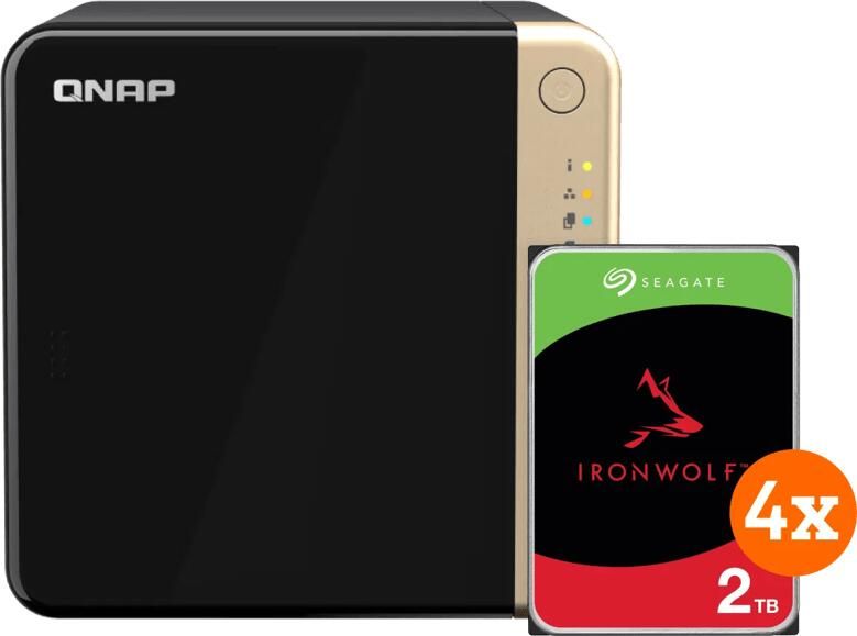 QNAP TS-464-8G + Seagate Ironwolf 2TB 4-Pack