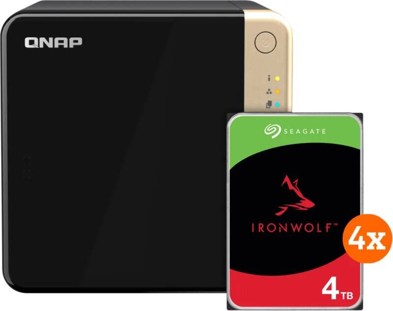 QNAP TS-464-8G + Seagate Ironwolf 16TB (4x4TB)