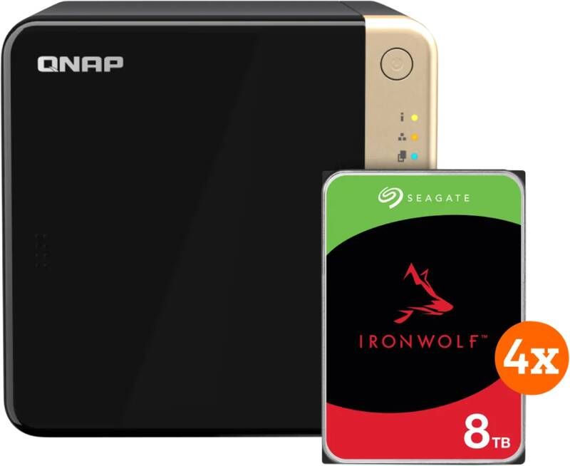 QNAP TS-464-8G + Seagate Ironwolf 32TB (4x8TB)