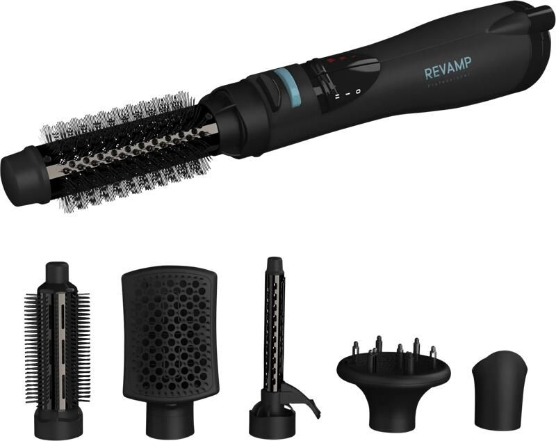 Revamp Progloss Airstyle 6 in 1 multistyler Föhnborstel inclusief 6 opzetstukken 19MM 32MM 38MM