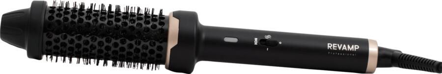 Revamp Progloss Keramische krulborstel 40 mm warmteborstel 3 Meter Salonkabel Ionentechnologie Fohnborstel Voor alle haartypen ook beschadigd haar Voor halflang tot lang haar