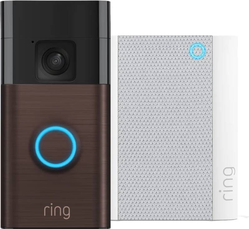 Ring Battery Video Doorbell Brons + Chime