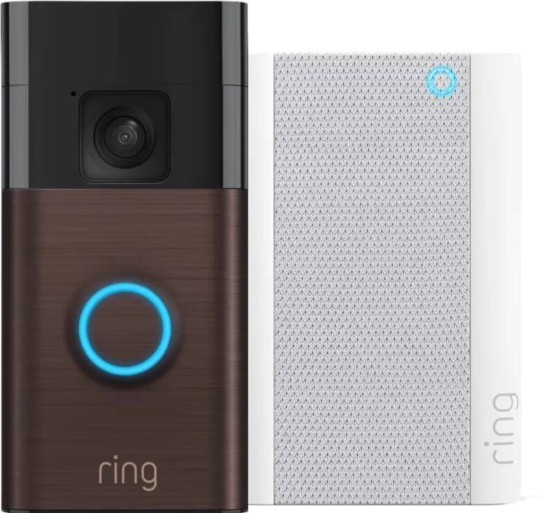 Ring Battery Video Doorbell Brons + Chime Pro