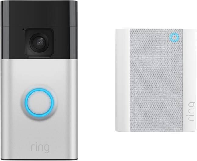 Ring Battery Video Doorbell + Chime Slimme deurbel Grijs