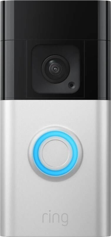 Ring Video Deurbel Doorbell Plus Op Batterij 1536p Hd-video Zilver