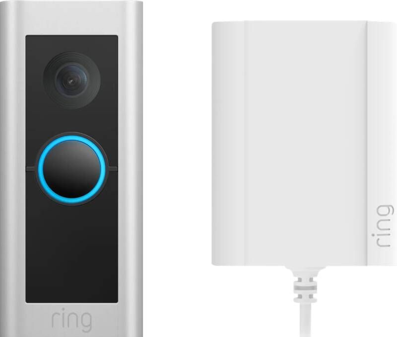 Ring Video Deurbel Wired Video Doorbell Pro Plug-in 1536p Hd-video Zilver