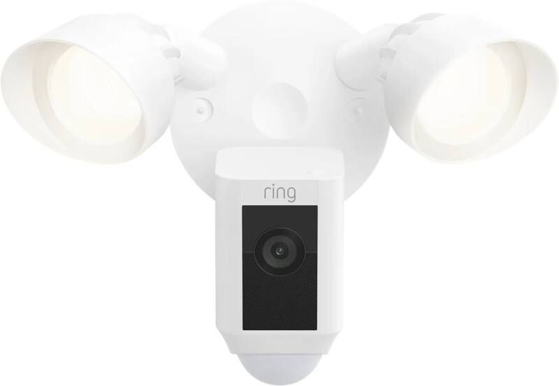 Ring Beveiligingscamera Floodlight Bedraad 2k Resolutie Wit